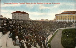 Syracuse College Football Game in the Stadium at Syracuse University New York Postcard Postcard Postcard