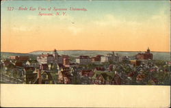 Birds Eye View of Syracuse University Postcard
