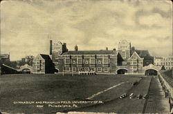 Gymasium and Franklin Field, University of Pa. Postcard