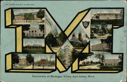 University of Michigan Postcard