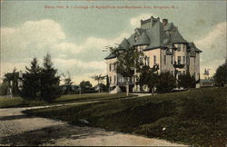 Davis Hall, Rhode Island College of Agriculture and Mechanic Arts Postcard