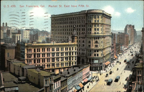 Market Street, East from Fifth Street San Francisco California