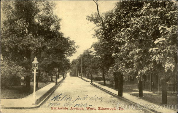 Swissvale Avenue, West Edgewood Pennsylvania