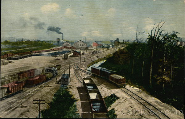 View of a Working Train Yard Trains, Railroad