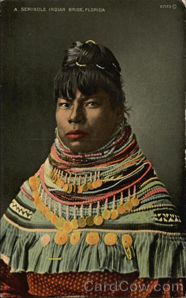 Seminole Indian Bride, Florida Native Americana