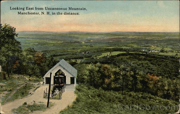 Looking East from Uncanoonuc Mountain Manchester New Hampshire