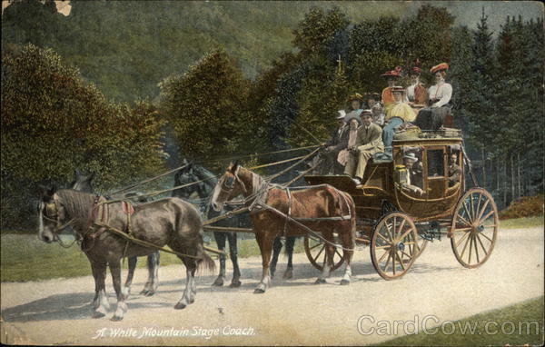 White Mountain Stage Coach White Mountains New Hampshire