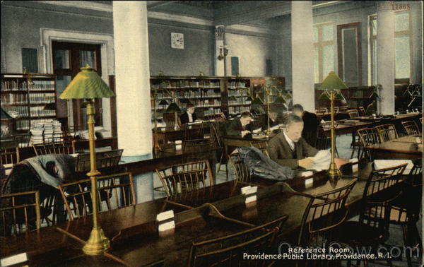 Reference Room at the Providence Public Library Rhode Island