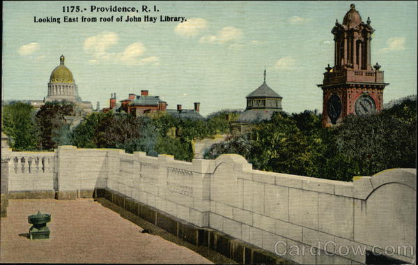 Looking East from roof of John Hay Library Providence Rhode Island
