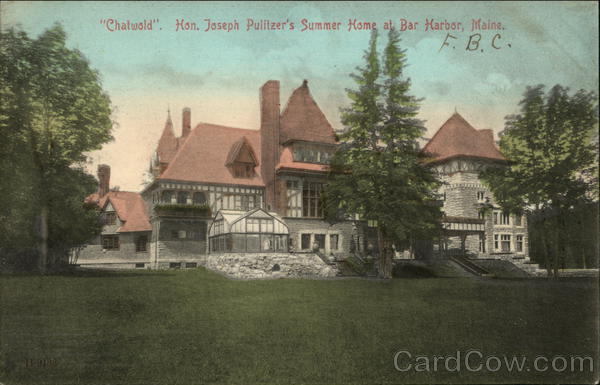 Chatwold - Hon. Joseph Pulitzer's Summer Home Bar Harbor Maine