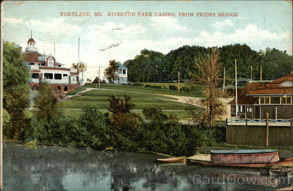 Riverton Park Casino, from Prides Bridge Portland Maine