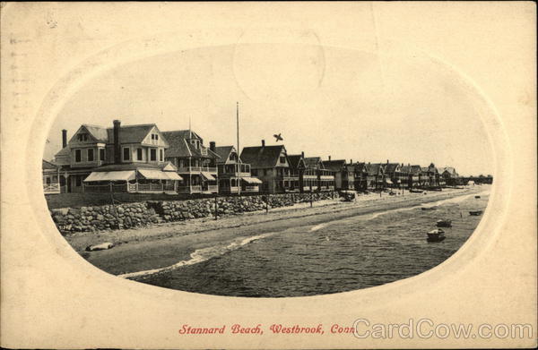 Houses along Stannard Beach Westbrook Connecticut