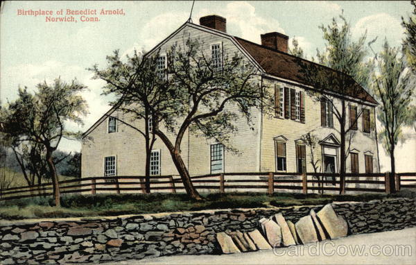 Birthplace of Benedict Arnold Norwich Connecticut