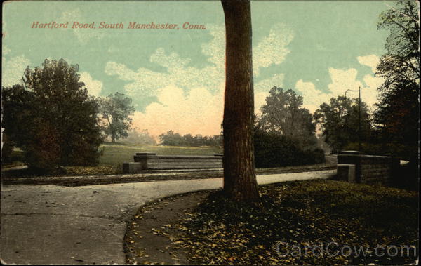 View of Hartford Road South Manchester Connecticut