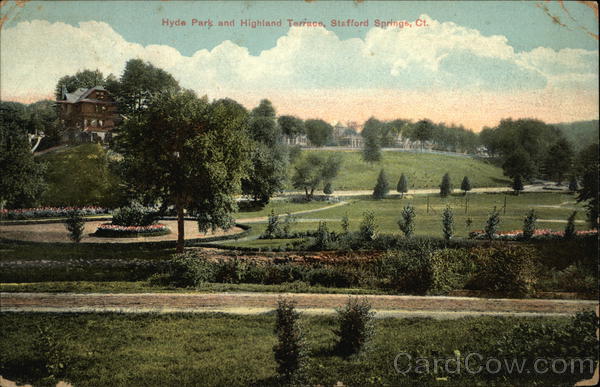Hyde Park and Highland Terrace Stafford Springs Connecticut