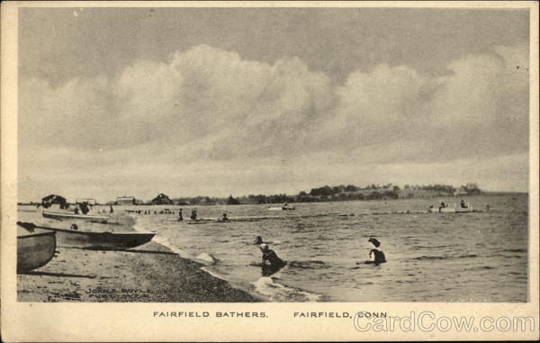 Fairfield Bathers in the Ocean Connecticut