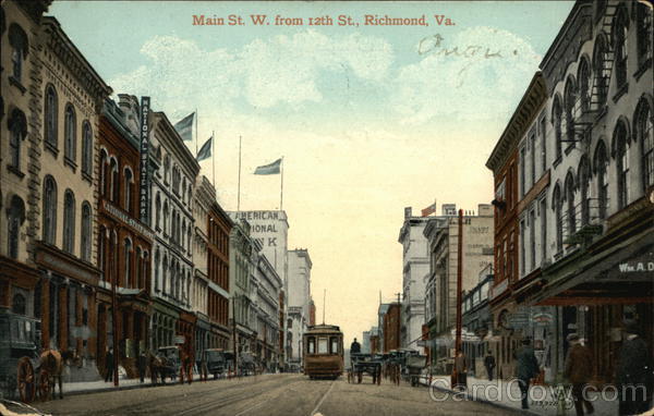 Main St. W. from 12th St. Richmond Virginia
