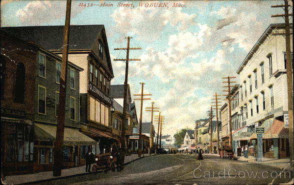 Main Street View Woburn Massachusetts