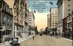 H Street NW at Vermont Avenue Washington, DC Washington DC Postcard Postcard Postcard