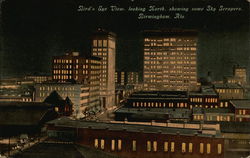 Bird's Eye View, looking North, showing some Sky Scrapers Postcard
