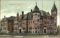 Street View of High School Postcard