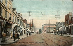 Holly Street, looking West from Elk Bellingham, WA Postcard Postcard Postcard