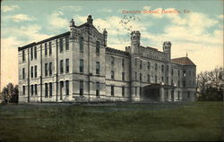 Danville School and Grounds Postcard