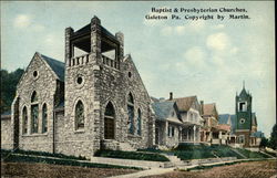 Baptist & Presbyterian Churches Galeton, PA Postcard Postcard Postcard