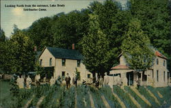 Looking North from the Entrance, Spiritualist Camp Brady Lake, OH Postcard Postcard Postcard