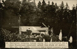 Refugees Keeping House Postcard