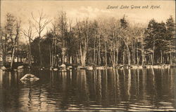 Laurel Lake Grove and Hotel Postcard
