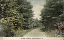 On Ideal Tour Route Claremont, NH Postcard Postcard Postcard