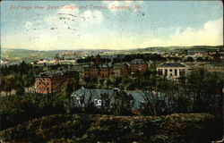 Bird's Eye View of Bates College and Campus Postcard