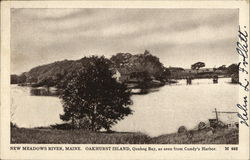 New Meadows River, Oakhurst Island, Quahog Bay Harpswell, ME Postcard Postcard Postcard