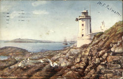 St. Anthony Lighthouse Falmouth, England Cornwall Postcard Postcard Postcard