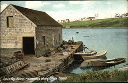 Fisherman's Wharf, Bailey's Island, Casco Bay Harpswell, ME Postcard Postcard Postcard