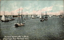 Portland Harbor after a Storm Postcard