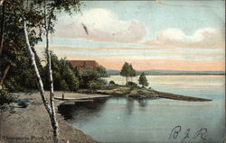Scenic Water View Thompson's Point, VT Postcard Postcard Postcard