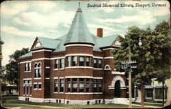 Goodrich Memorial Library Postcard