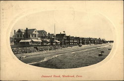 Houses along Stannard Beach Westbrook, CT Postcard Postcard Postcard