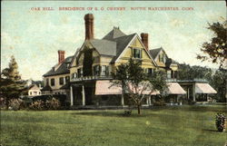 Oak Hill - Residence of RO Cheney Postcard