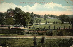 Hyde Park and Highland Terrace Stafford Springs, CT Postcard Postcard Postcard
