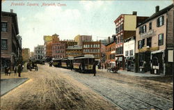 View of Franklin Square Norwich, CT Postcard Postcard Postcard