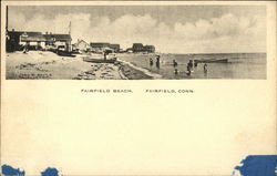 Bathers at Fairfield Beach Connecticut Postcard Postcard Postcard