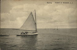 Boating, Long Island Point O'Woods, NY Postcard Postcard Postcard