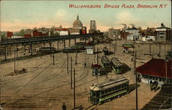 Williamsburg Bridge Plaza Postcard