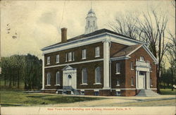 New Town Court Building and Library Postcard