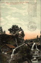 Wood Turning Mill and Falls, Shady Glen Postcard