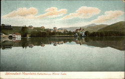 Reflection on Mirror Lake North Elba, NY Postcard Postcard Postcard