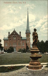 Presbyterian Church and Grounds Lima, NY Postcard Postcard Postcard